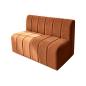 Preview: Muxing Sofa Sitzbank für Gastronomie, Gastro-Sofa Dinerbank Restaurantbank Polsterbank, Café Bar Bistro Hotel Möbel, Braun, 120 × 65 × 78 cm 【2508-16】