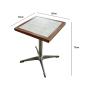 Preview: Muxing Gewerbetisch Gastronomietisch Esstisch für Café, Bar, Restaurant, Dessertladen, Bubble-Tea-Shop, Imbiss und Nudelrestaurant 60 x 60 x 75 cm【BAI-F60 -】