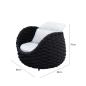 Preview: Muxing Gartenlounge Set 4-teilig mit 2 Einzelsesseln, Zweisitzer-Sofa und Couchtisch, Wasserabweisend, Ideal für Garten, Terrasse und Hof, Schwarz