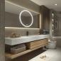 Preview: Muxing Waschbecken mit schublade Ablage Waschtisch LED Spiegel Badezimmerspüle 【RW2032-K】
