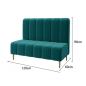 Preview: Muxing  Sitzbank mit Rückenlehne Restaurant-Sitzbank Café-Sitzbank Hochlehner-Barbank Dunkelgrün 120×60×90 cm 【KZ-R52】