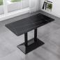 Preview: MuXing Gastronomiemöbel Esszimmertisch Esstisch Küchentisch für Esszimmer Wohnzimmer tisch Bistrotisch Keramik schwarzschwarz2