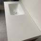 Preview: Muxing Waschbecken-Set Waschtisch Sinterstein Moderner Waschbecken-Unterschrank LED Spiegel mit Schublade 120*55cm 【RWC152】