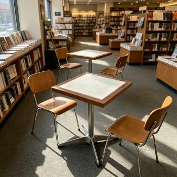Muxing Gewerbetisch Gastronomietisch Esstisch für Café, Bar, Restaurant, Dessertladen, Bubble-Tea-Shop, Imbiss und Nudelrestaurant 60 x 60 x 75 cm【BAI-F60 -】