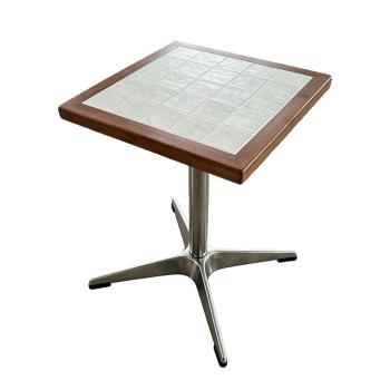 Muxing Gewerbetisch Gastronomietisch Esstisch für Café, Bar, Restaurant, Dessertladen, Bubble-Tea-Shop, Imbiss und Nudelrestaurant 60 x 60 x 75 cm【BAI-F60 -】