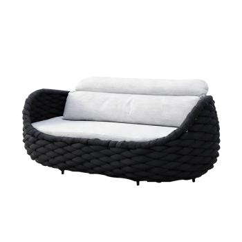 Muxing Gartenlounge Set 4-teilig mit 2 Einzelsesseln, Dreisitzer-Sofa und Couchtisch, Wasserabweisend, Ideal für Garten, Terrasse und Hof