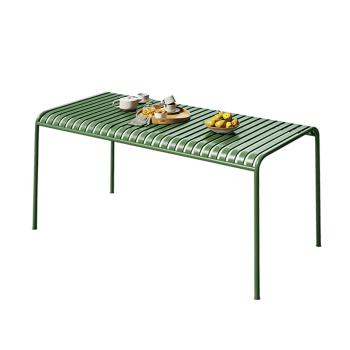 MuXing Gartenmöbel Tisch- und Stuhlset – Outdoor Eisenmöbel, geeignet für Gartenrestaurants, Cafés und andere Außenbereiche, grün【HYZL】