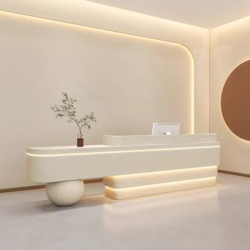 Muxing Kassentresen für Geschäfte, Empfangstresen für Modeboutiquen, Firmentheke, Empfangstheke, Firmen-Rezeptionstresen