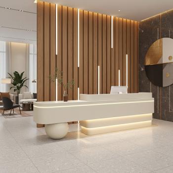 Muxing Kassentresen für Geschäfte, Empfangstresen für Modeboutiquen, Firmentheke, Empfangstheke, Firmen-Rezeptionstresen