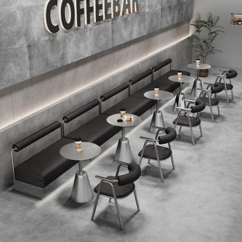 Preview: MuXing Couchtisch, Kaffeetisch, Gastronomietisch, Esstisch, Bistrotisch, Industrietisch, Tisch aus Edelstahl