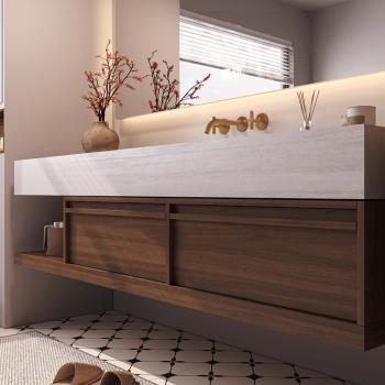 MuXing Waschbecken Waschtisch-Set mit LED-Spiegel und Schränk, Spüle ohne Armaturloch【RW016】