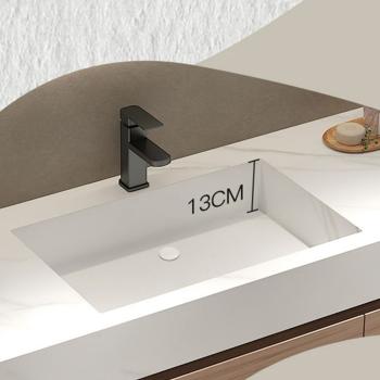 Muxing Waschbecken mit schublade Ablage Waschtisch LED Spiegel Badezimmerspüle