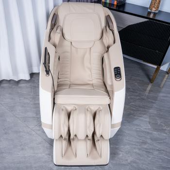 Muxing Massagesessel, Zero-Gravity Liegesessel, Tiefenmassage, mit Heizfunktion, Vollmassage, Bluetooth SL Schienen L140×B73×H106cm /A001/