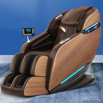 Muxing 3D Massagesessel, MECHANICAL HANDS Wärmefunktion, Shiatsu, Zero Gravity, Bluetooth SL Schienen A32
