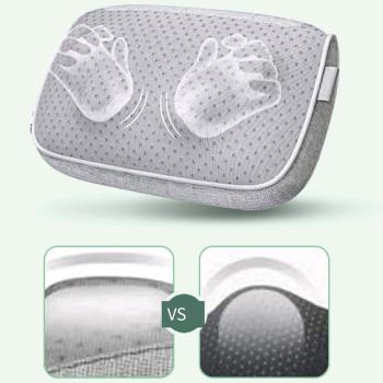 Muxing Elektrisches Massagegerät mit Heizfunktion, 3-stufig einstellbar, bidirektional, für Nacken, Rücken, Schultern und Beine grau A94