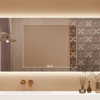 Muxing Waschbecken-Set Waschtisch Moderner Waschbecken-Unterschrank LED Spiegel mit Schublade 【C152】