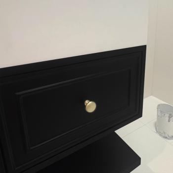 Muxing Badezimmermöbel-Set Keramik Waschbecken LED-Spiegelschrank Waschbecken mit Schublade und Ablage【CK30】