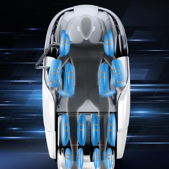 Preview: MuXing 4D Ganzkörper Massagesessel, Mit Heizfunktion, Tiefenmassage, für den ganzen Körper geeignet, Bluetooth SL Schienen