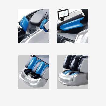 MuXing 4D Ganzkörper Massagesessel, Mit Heizfunktion, Tiefenmassage, für den ganzen Körper geeignet, Bluetooth SL Schienen