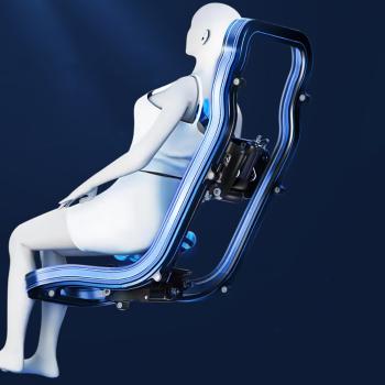 MuXing 4D Ganzkörper Massagesessel, Mit Heizfunktion, Tiefenmassage, für den ganzen Körper geeignet, Bluetooth SL Schienen