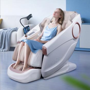 Muxing Massagesessel,Massagestuhl Zero Gravity für Ganzkörper, mit Heizung, SL Track,Thai Stretch Massagestuhl, Bluetooth 3D Surround Musik【GH-L001】