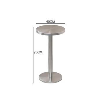 Muxing Gastronomiemöbel Bar Cafe Edelstahl Gastronomietisch Kleiner Rundtisch Esstisch Bistrotisch runder Tisch