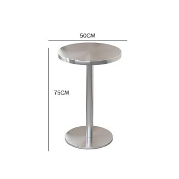 Muxing Gastronomiemöbel Bar Cafe Edelstahl Gastronomietisch Kleiner Rundtisch Esstisch Bistrotisch runder Tisch