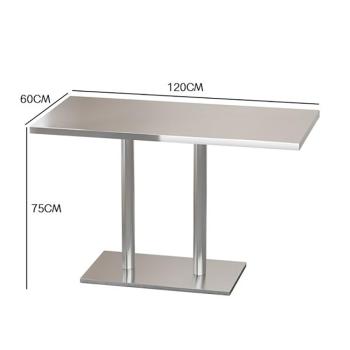 Muxing Gastronomiemöbel Bar Cafe Edelstahl Gastronomietisch Kleiner Rundtisch Esstisch Bistrotisch runder Tisch