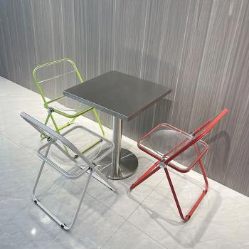 Preview: Muxing Gastronomiemöbel Bar Cafe Edelstahl Gastronomietisch Kleiner Rundtisch Esstisch Bistrotisch runder Tisch