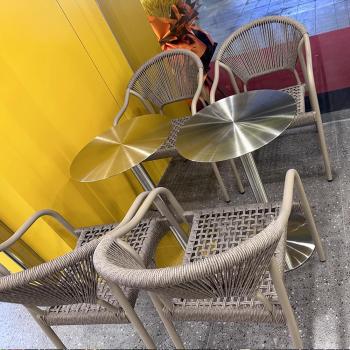 MuXing Gastronomiemöbel Edelstahl Bar Cafe Gewerblicher Bistrotisch