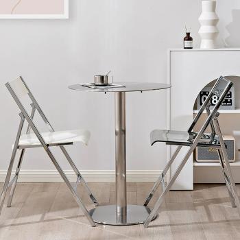 MuXing Gastronomiemöbel Edelstahl Bar Cafe Gewerblicher Bistrotisch