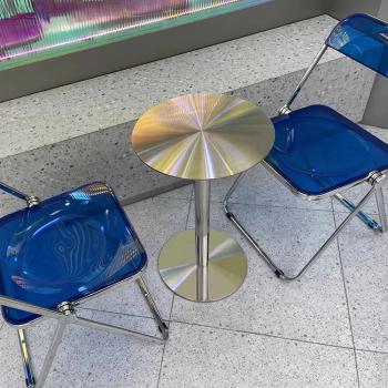 Preview: MuXing Gastronomiemöbel Edelstahl Bar Cafe Gewerblicher Bistrotisch