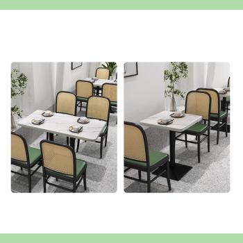 Muxing Gastronomiemöbel Cafe Bar Restaurants Einrichtung WeißerDesktop SchwarzeTischbeine Quadratischer Bistrotisch Tisch120*60*75CM