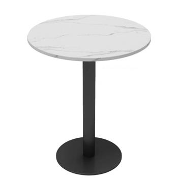 MuXing Gastronomiemöbel Esszimmertisch Esstisch Küchentisch für Esszimmer Wohnzimmer tisch Bistrotisch Keramik weißschwarz1