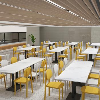 MuXing Gastronomiemöbel Esszimmertisch Esstisch Küchentisch für Esszimmer Wohnzimmer tisch Bistrotisch Keramik weißschwarz1