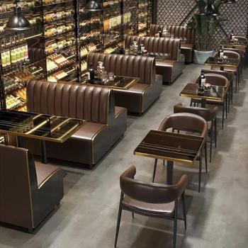 Preview: Muxing Zweisitzer-Sofa Gastronomiemöbel Cafe Bar Restaurants Hotel Einrichtung Stuhl