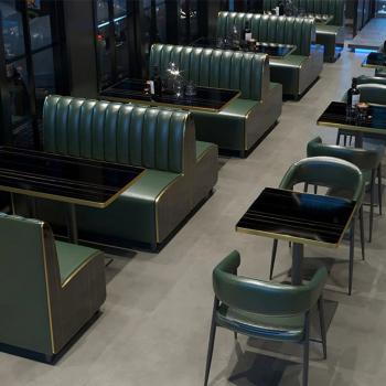 Preview: Muxing Zweisitzer-Sofa Gastronomiemöbel Cafe Bar Restaurants Hotel Einrichtung Stuhl