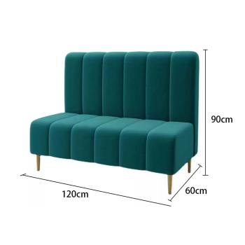 Muxing  Sitzbank mit Rückenlehne Restaurant-Sitzbank Café-Sitzbank Hochlehner-Barbank Dunkelgrün 120×60×90 cm 【KZ-R52】