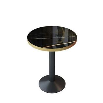 Muxing Gastronomiemöbel Cafe Bar Restaurants Hotel Einrichtung Tisch Bistrotisch JBHT Schwarz gold