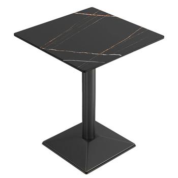 Preview: MuXing Gastronomiemöbel Esszimmertisch Esstisch Küchentisch für Esszimmer Wohnzimmer tisch Bistrotisch Keramik schwarzschwarz2