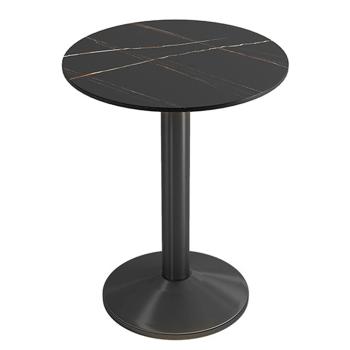 MuXing Gastronomiemöbel Esszimmertisch Esstisch Küchentisch für Esszimmer Wohnzimmer tisch Bistrotisch Keramik schwarzschwarz2