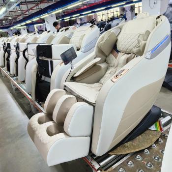 Muxing Massage Stuhl Massagesessel mit Klopfen Kneten Luft-Massage-System 3D Hi-Fi Bluetooth A53L