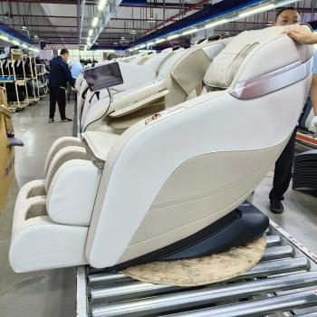 Muxing Massage Stuhl Massagesessel mit Klopfen Kneten Luft-Massage-System 3D Hi-Fi Bluetooth A53L