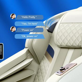 Muxing Massage Stuhl Massagesessel mit Klopfen Kneten Luft-Massage-System 3D Hi-Fi Bluetooth A53L