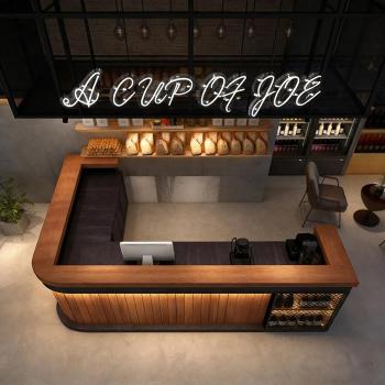 Preview: Muxing Maßanfertigung Bartisch Bar-Tresen Eckbartresen Gastronomie-Theke Restaurant-Bar Empfangstresen Braun