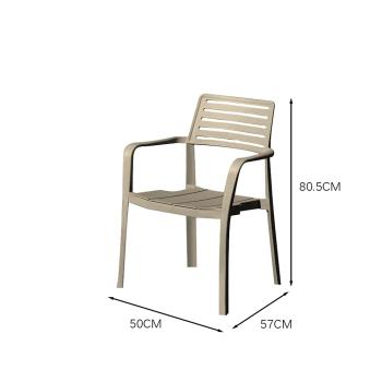 Muxing Garten-Set Rundtisch mit 4 Stühlen, Outdoor Esstischgruppe Kleiner Bistro-Tisch + Stühle, Terrassenmöbel aus Kohlenstoffstah , wetterfest 70cm