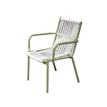 Preview: Muxing Outdoor Essgruppe Gartenmöbel-Set  Garten-Esstischgruppe 1 Tisch  4 Stühle Wetterfeste Gartenmöbel-Garnitur Grün