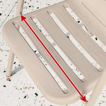 MuXing 5-teiliges Gartenmöbel-Set – 4 Einzelsessel, 1 Tisch, Outdoormöbel, Terrassenmöbel, Essgruppe für den Garten Witterungsbeständig Beige L80cm /KLNZY80/