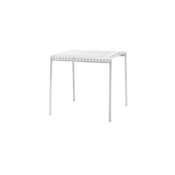 MuXing Gartenmöbel Set aus Eisen – 3er-Set (1 Tisch + 2 Stühle) – Balkon Terrasse Outdoor Bistro Sitzgruppe – Balkonmöbel Wetterfest – Weiß 70cm【BFZ6588】