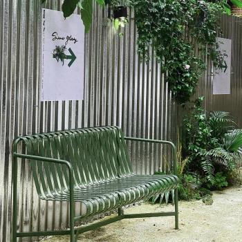 Preview: MuXing Outdoor Gartenstuhl aus Eisen – Wetterfest & Robust – Stuhl für Balkon, Terrasse & Café – Garten sessel Dunkelgrün
